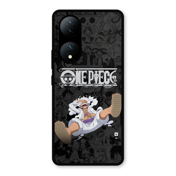 One Piece Manga Laughing Metal Back Case for Vivo T2