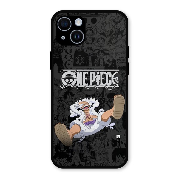 One Piece Manga Laughing Metal Back Case for iPhone 14