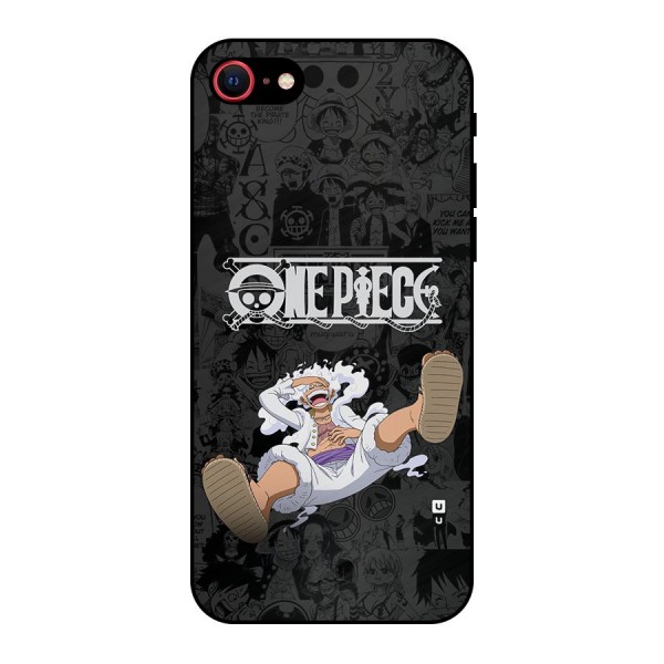 One Piece Manga Laughing Metal Back Case for iPhone 8