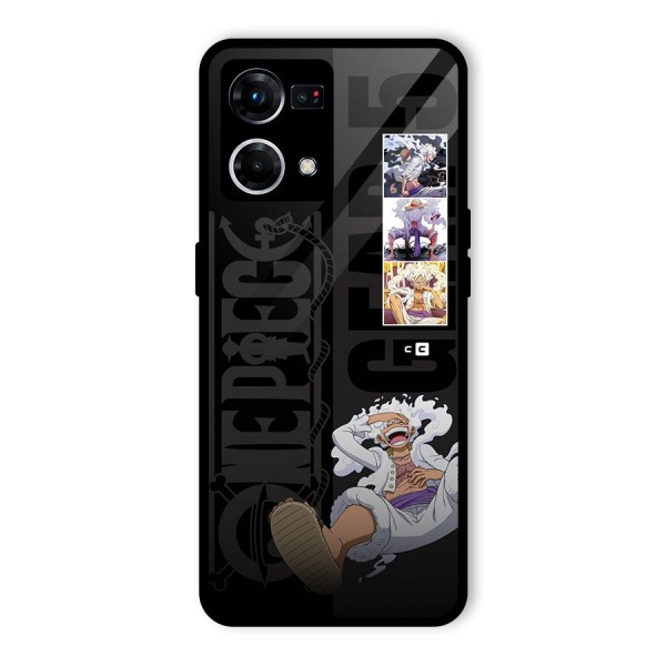 One Piece Monkey D LUffy Gear 5 Glass Back Case for Oppo F21 Pro 5G