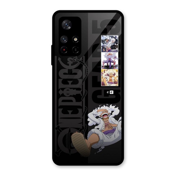 One Piece Monkey D LUffy Gear 5 Glass Back Case for Redmi Note 11T 5G