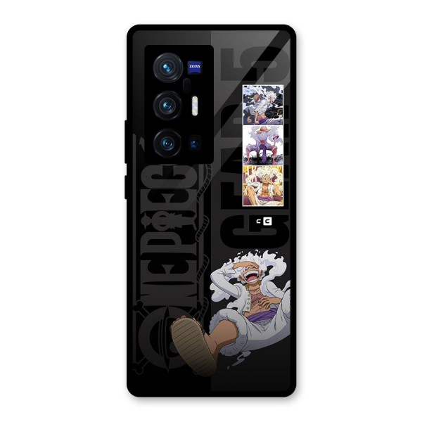 One Piece Monkey D LUffy Gear 5 Glass Back Case for Vivo X70 Pro Plus