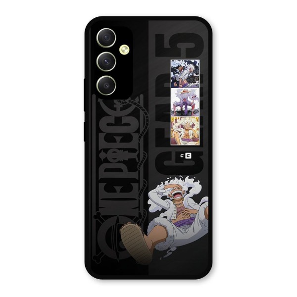 One Piece Monkey D LUffy Gear 5 Metal Back Case for Galaxy A34