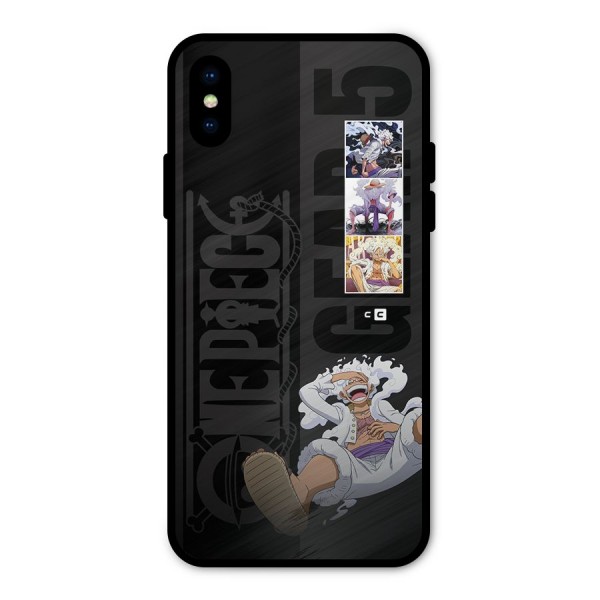 One Piece Monkey D LUffy Gear 5 Metal Back Case for iPhone XS