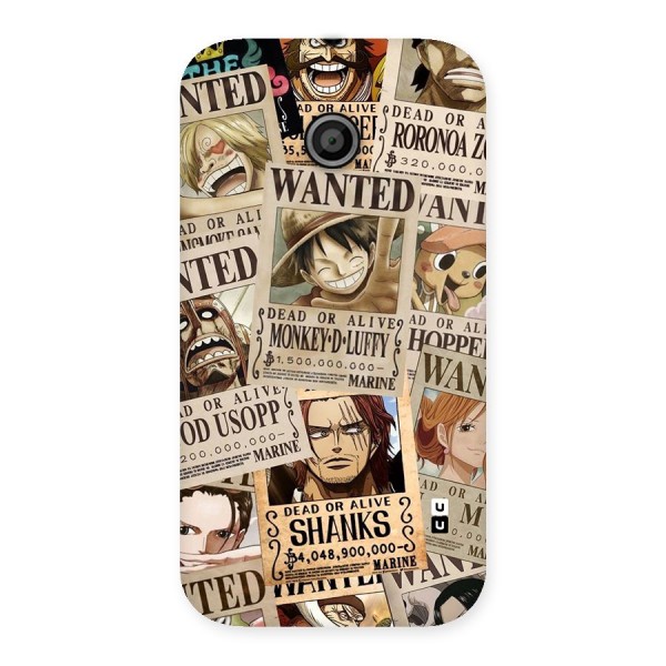 One Piece Most Wanted Back Case for Moto E