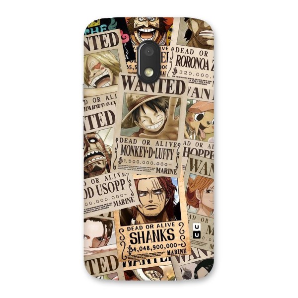 One Piece Most Wanted Back Case for Moto E3 Power