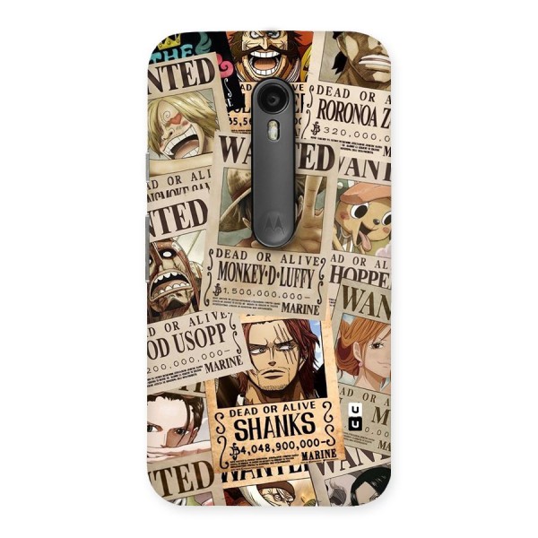 One Piece Most Wanted Back Case for Moto G3