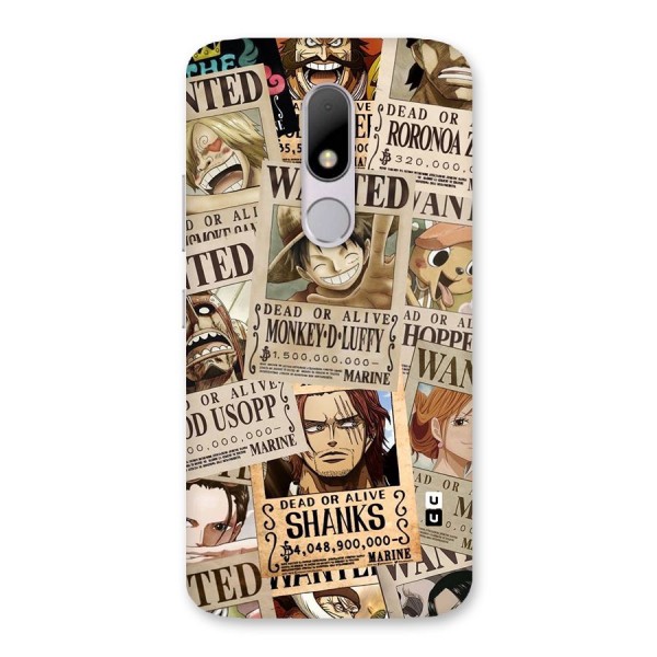 One Piece Most Wanted Back Case for Moto M