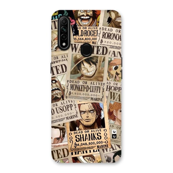 One Piece Most Wanted Back Case for Oppo A31