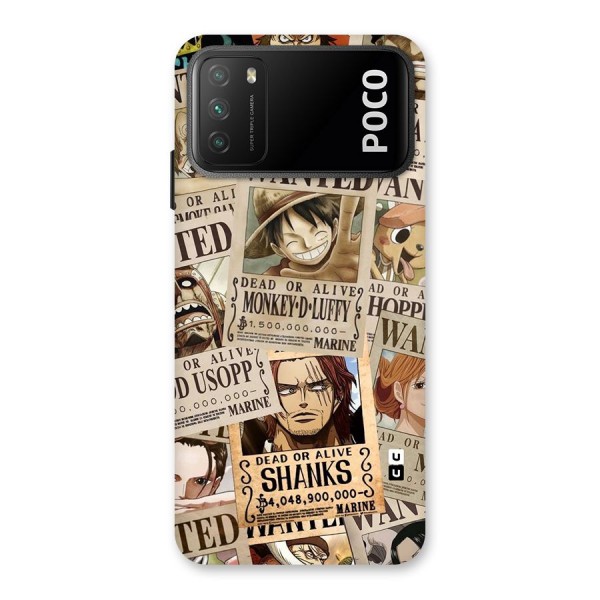 One Piece Most Wanted Back Case for Poco M3