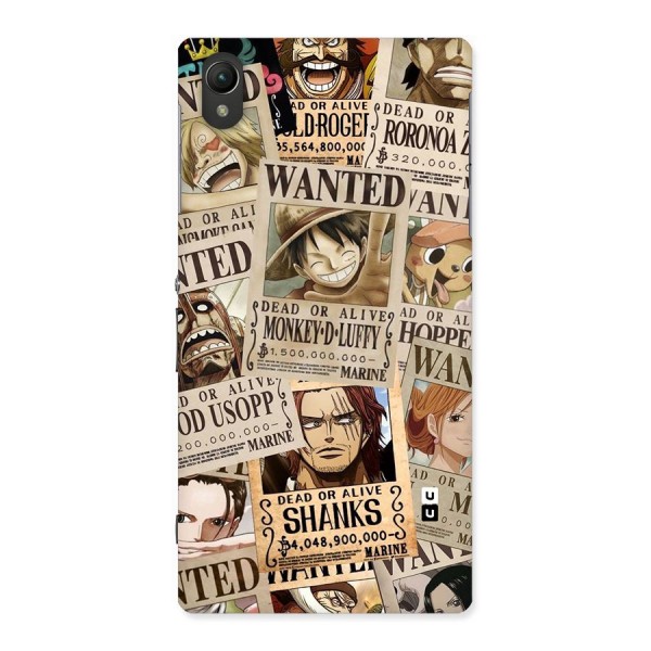 One Piece Most Wanted Back Case for Sony Xperia Z1