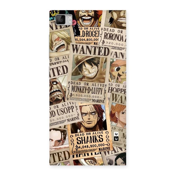 One Piece Most Wanted Back Case for Xiaomi Mi3