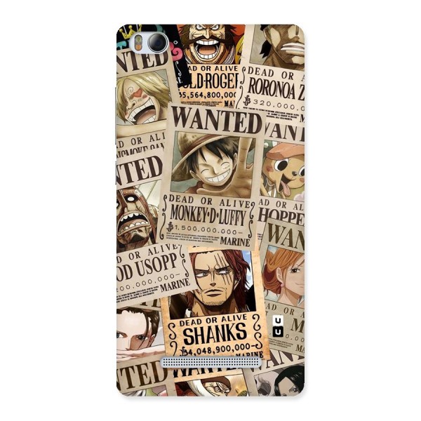 One Piece Most Wanted Back Case for Xiaomi Mi4i