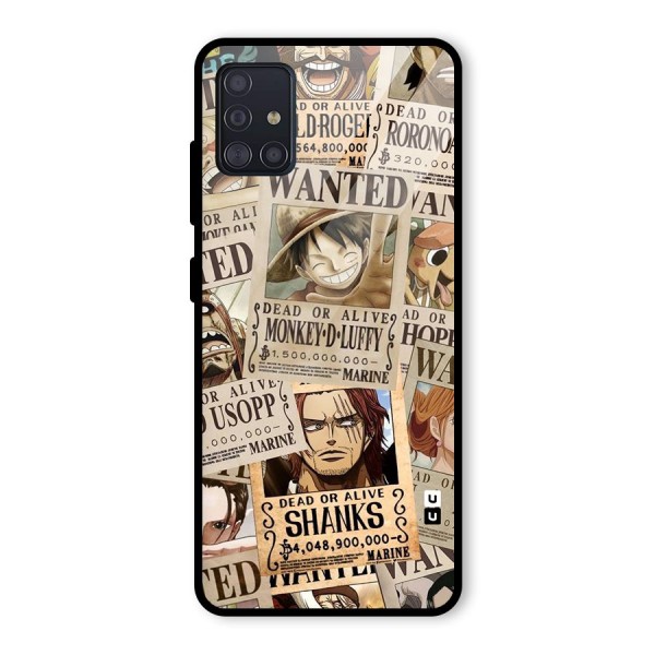 One Piece Most Wanted Glass Back Case for Galaxy A51