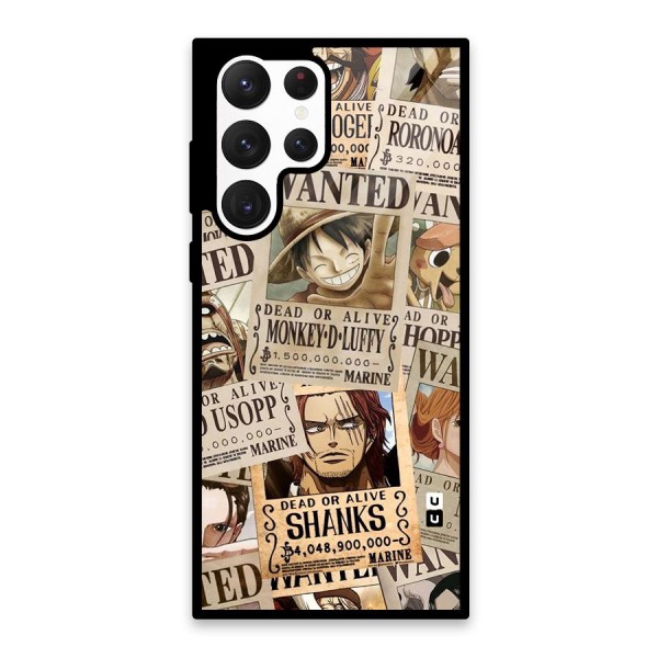 One Piece Most Wanted Glass Back Case for Galaxy S22 Ultra 5G