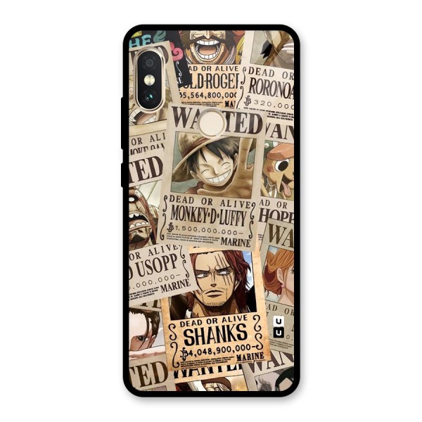 One Piece Most Wanted Glass Back Case for Redmi Note 5 Pro