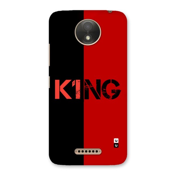 Only King Back Case for Moto C Plus