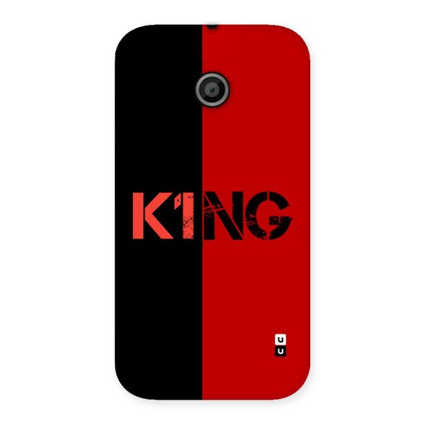 Only King Back Case for Moto E