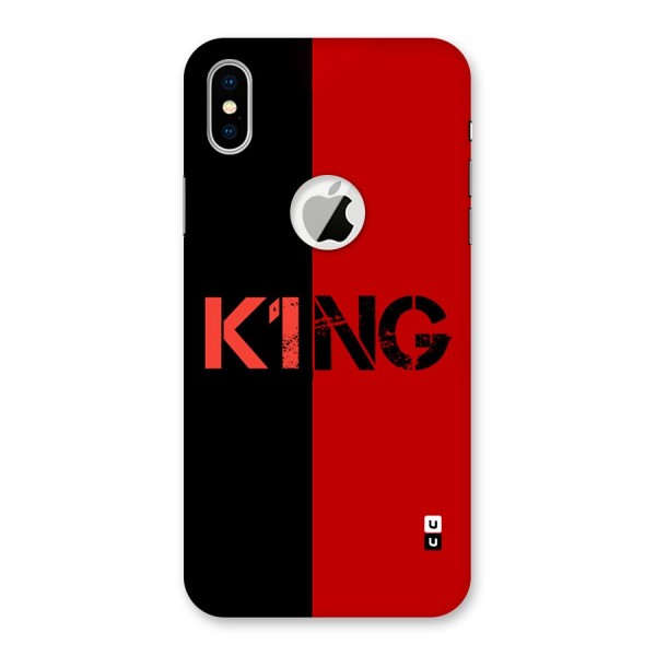 Only King Back Case for iPhone XS Logo Cut