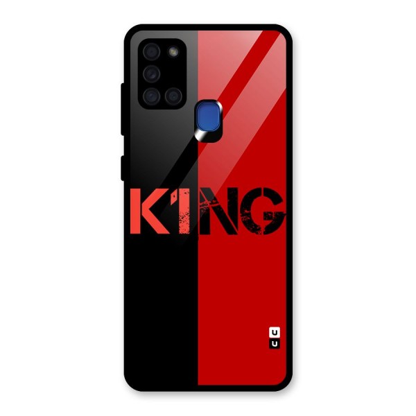 Only King Glass Back Case for Galaxy A21s