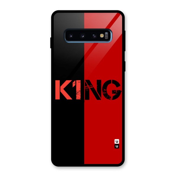 Only King Glass Back Case for Galaxy S10