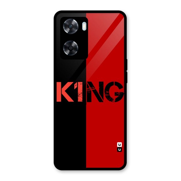 Only King Glass Back Case for Oppo A77s