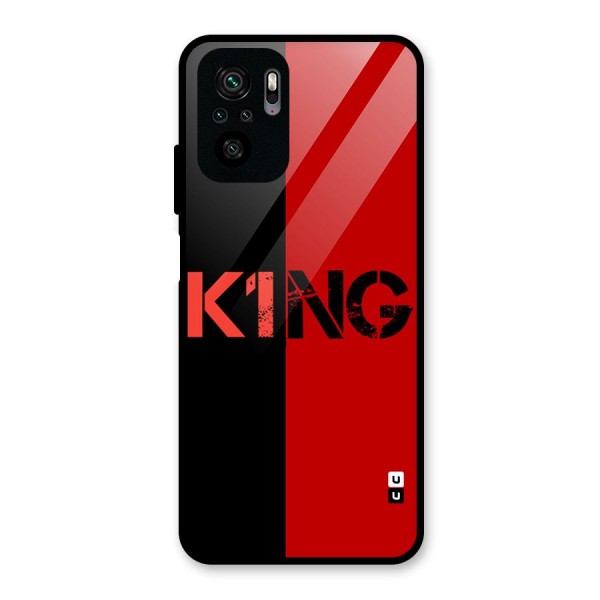 Only King Glass Back Case for Redmi Note 10