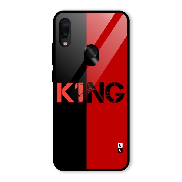 Only King Glass Back Case for Redmi Note 7