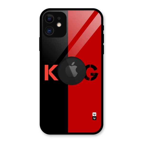 Only King Glass Back Case for iPhone 11 Logo Cut