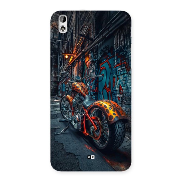 Orange Fatbike Back Case for Desire 816