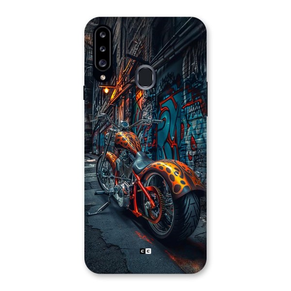 Orange Fatbike Back Case for Galaxy A20s