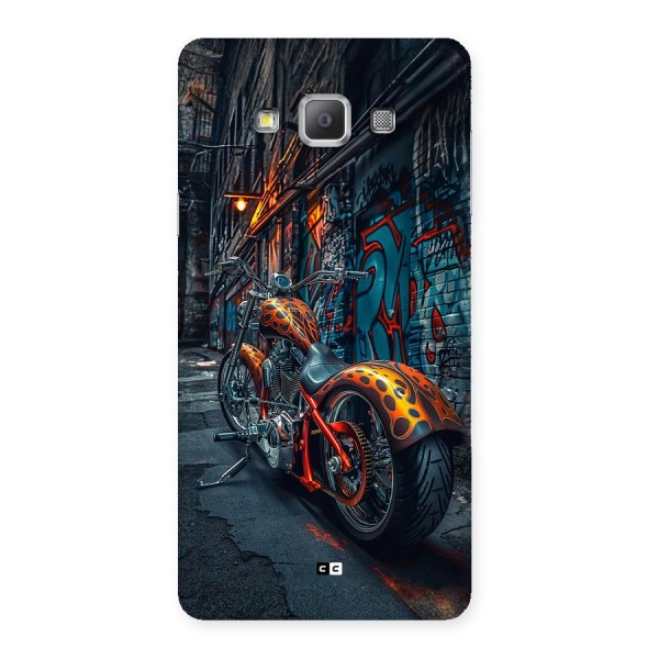 Orange Fatbike Back Case for Galaxy A7