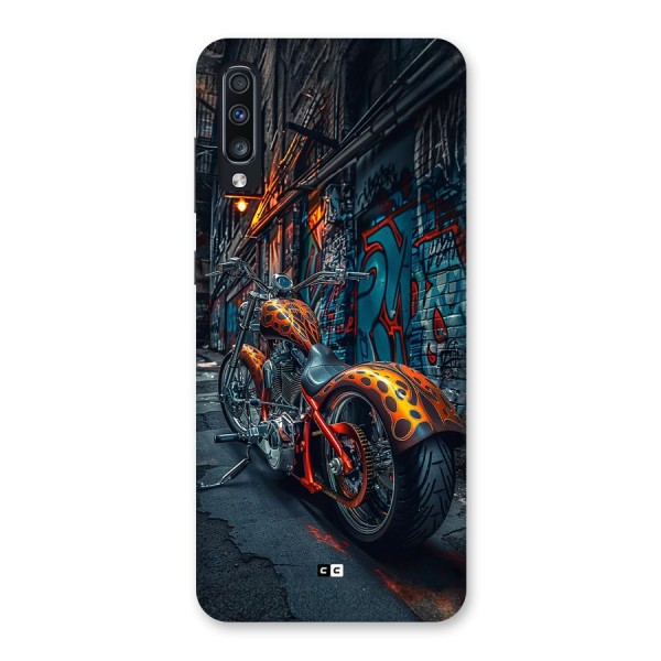 Orange Fatbike Back Case for Galaxy A70s