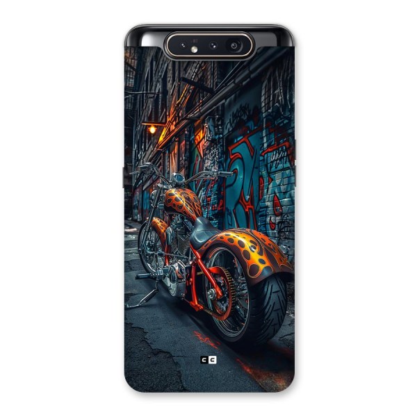 Orange Fatbike Back Case for Galaxy A80