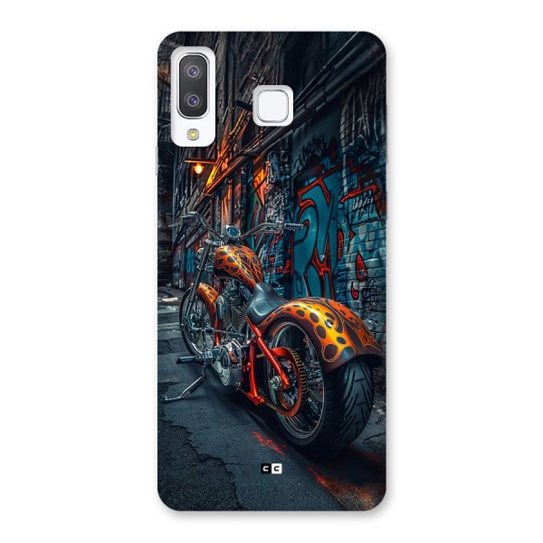 Orange Fatbike Back Case for Galaxy A8 Star