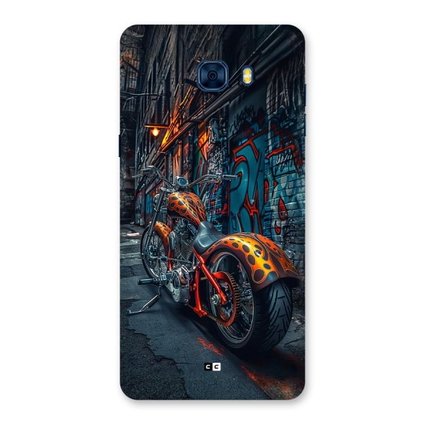 Orange Fatbike Back Case for Galaxy C7 Pro