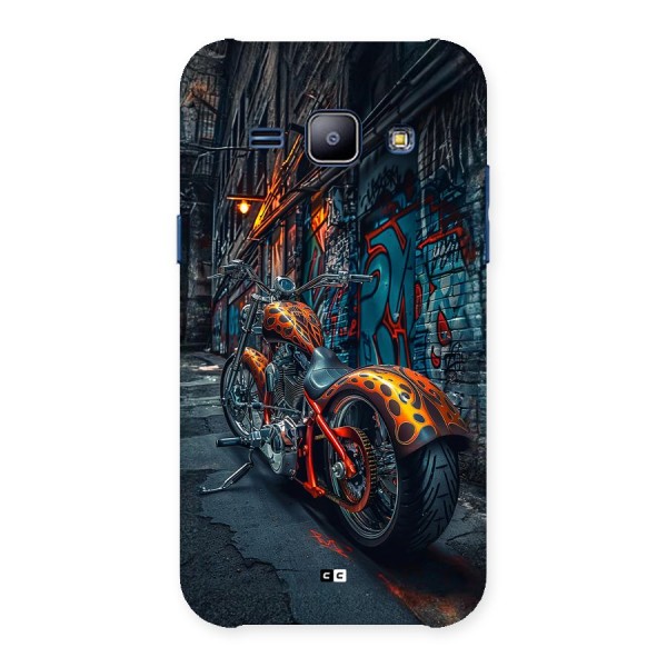 Orange Fatbike Back Case for Galaxy J1