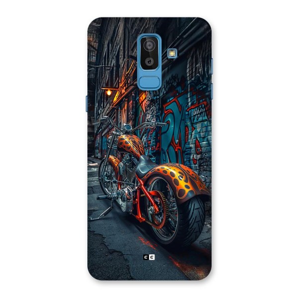 Orange Fatbike Back Case for Galaxy J8