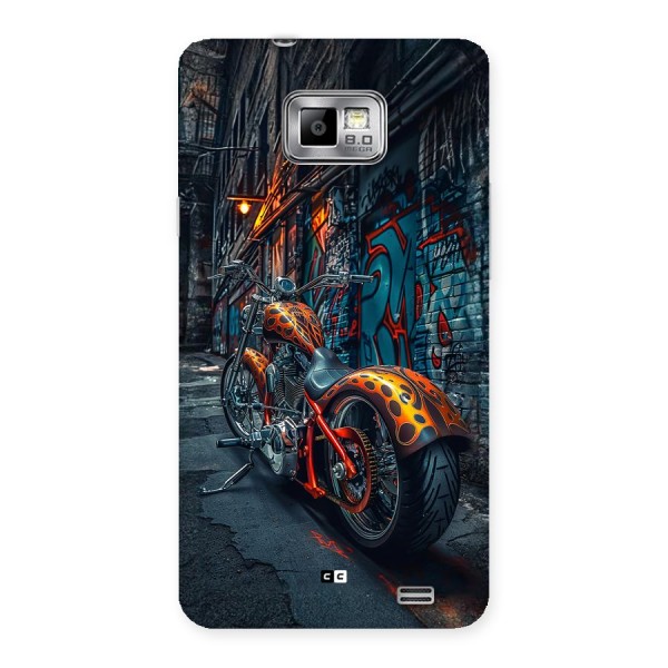 Orange Fatbike Back Case for Galaxy S2