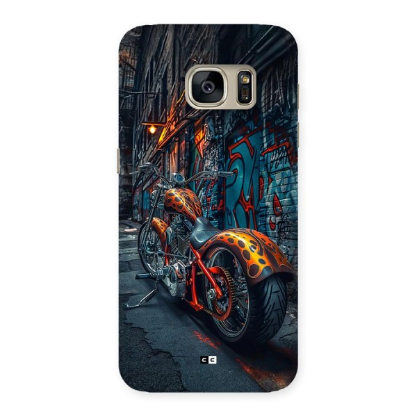 Orange Fatbike Back Case for Galaxy S7