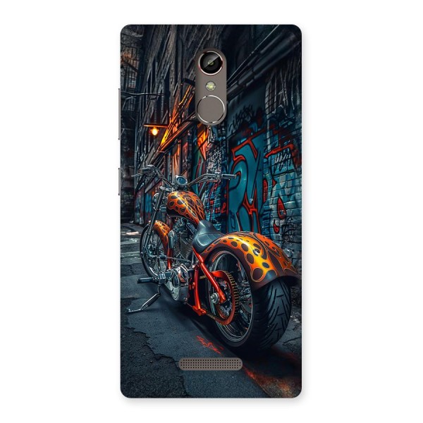 Orange Fatbike Back Case for Gionee S6s