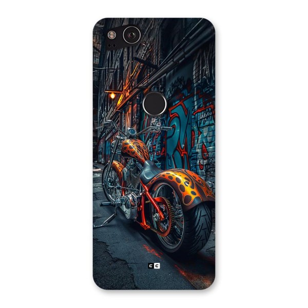 Orange Fatbike Back Case for Google Pixel 2