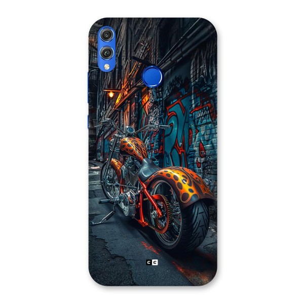 Orange Fatbike Back Case for Honor 8X