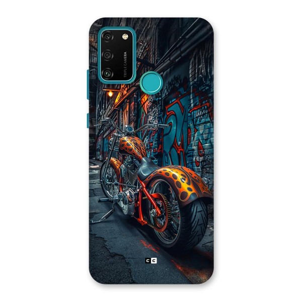 Orange Fatbike Back Case for Honor 9A