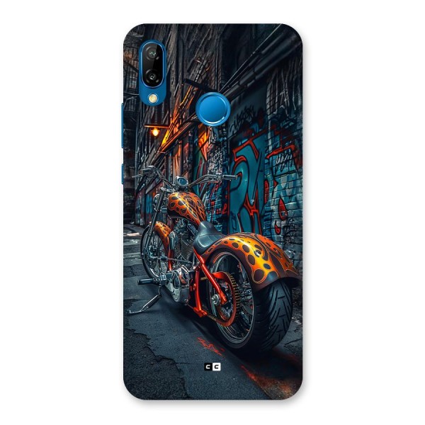 Orange Fatbike Back Case for Huawei P20 Lite