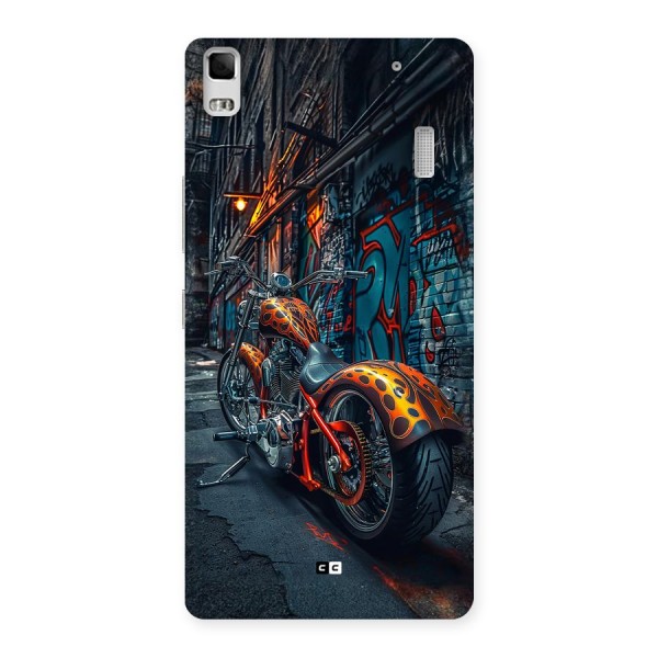 Orange Fatbike Back Case for Lenovo A7000