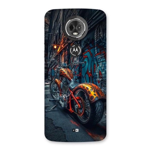 Orange Fatbike Back Case for Moto E5 Plus