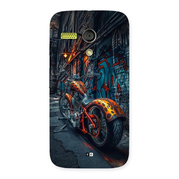 Orange Fatbike Back Case for Moto G