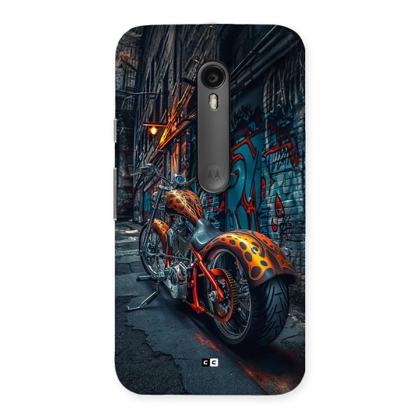 Orange Fatbike Back Case for Moto G3