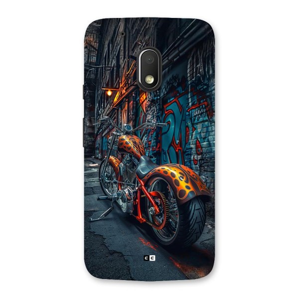 Orange Fatbike Back Case for Moto G4 Play